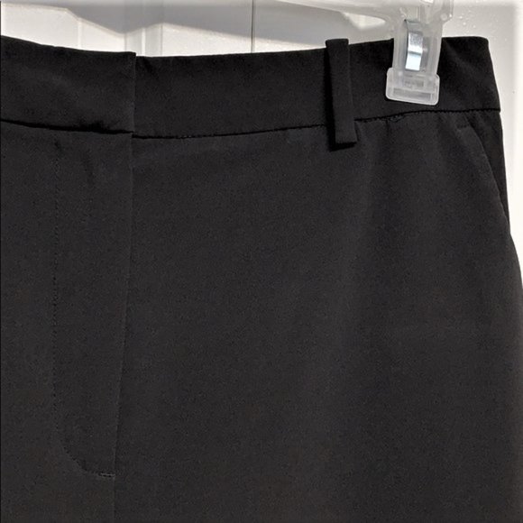 H&M Conscious Dark Brown Stretch High Rise Pocket Dress Pants Size 12 Short - Picture 3 of 6